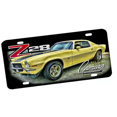 1972 Camaro Z28 Muscle Car Design Aluminum License Plate • $17.95