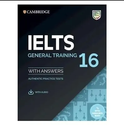 New Cambridge IELTS 16  General  Practice Colour Tests Books (Coloured) • £13.50