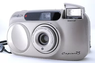 Minolta Capios 25 Silver 28-70mm Macro Point & Shoot 35mm Film Camera EXC+++++ • $34.99