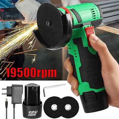 Mini 12V Angle Grinder Cordless Brushless Polishing Grinding Machine 19500rpm US • $29.95