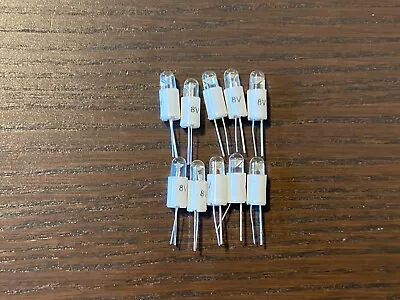 10 New Cool White 8V Bi-Pin LED Lamps Light Bulbs Marantz 2275 4300 2230 2285 • $12