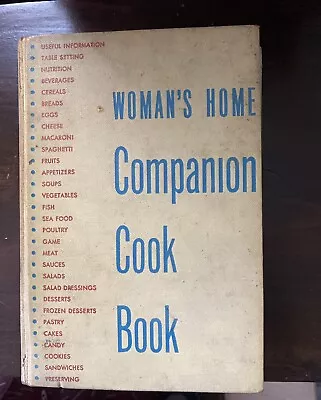 Women's Home Companion Cook Book 1955 Vintage Hardcover Book Cooking Cookbook • $39.99