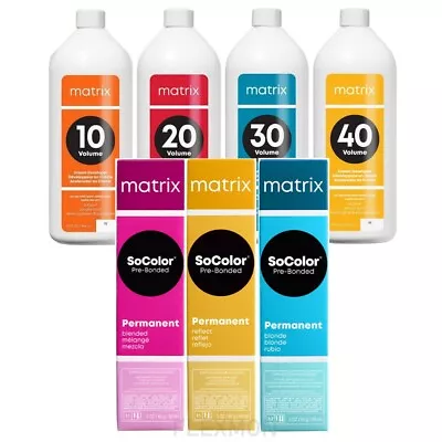 Matrix Socolor Permanent Hair Color 3oz Or Creme Developer 3oz (Choose Yours) • $13.99