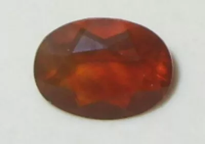 .77ct Faceted Burnt Orange Mexican Fire Opal Oval Cut 8x6mm WoW *$1NR* • £0.78