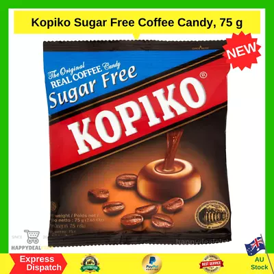 Kopiko Sugar Free Coffee Candy 75 G | FAST FREE SHIPPING | NEW AU STOCK • $4.27