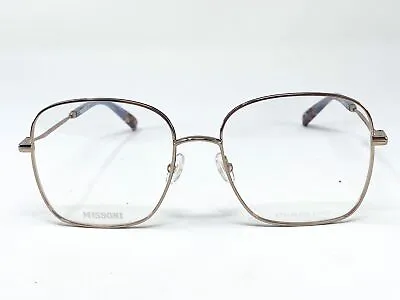 New MISSONI 0017 Gold/ Blue Square Womens Eyeglasses Frame 54-17-140 • $32