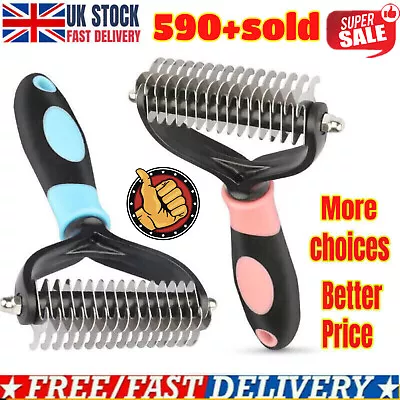 £2.35 • Buy 1x Professional Pet Grooming Undercoat Rake Comb Dematting Tool Dog Cat  FAST