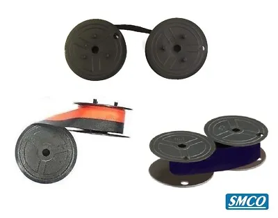 SAMSUNG Sam4s ER-290 And OLIVETTI ECR-2350 INK RIBBON Twin Spools CASH REGISTER • £4.15