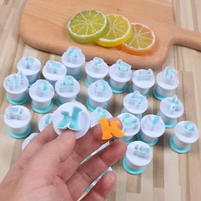 Alphabet  Mold Set Icing Number Cake Decorating Mold Cutter Letter Fondant Set • $12.99