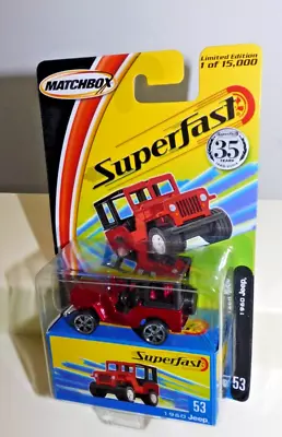 Matchbox 2005 Superfast #53 1960 Jeep • $8.99