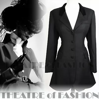 £445 • Buy JACKET COAT VINTAGE LAURA ASHLEY RIDING 10 12 14 TAILCOAT VICTORIAN 40s 30s 50s