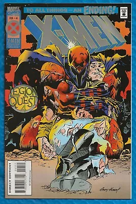 X-MEN #41 – 1995 KEY Marvel W/ FLEER X-MEN CARDS INSERT! DEATH OF PROF. X! • $8