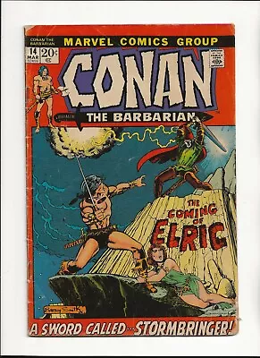 Conan The Barbarian #14 VG- 1st App. Of Elric Barry Windsor Smith  Marvel 1972 • $40