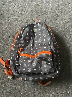 Mcm Large Backpack Orange And Grey • £150