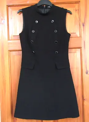 £20.99 • Buy Mod / 60s Black Dress Size 8 / 10 ( Z J7 )