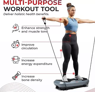 Vibration Plate Exercise Machine Oscillation Linear Weight Loss- High-quality • $139.99