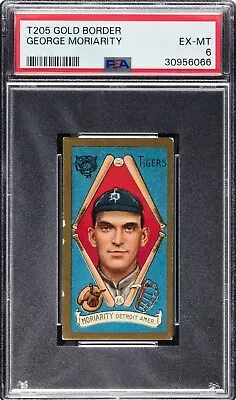 1911 T205 Gold Border George Moriarity Sweet Caporal Vintage Baseball Card Psa 6 • $499.99