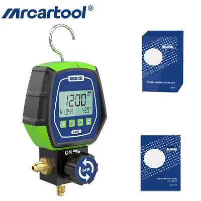 Refrigeration Digital Manifold Gauge HVAC Vacuum Leak Pressure Temprature Tester • $69.99