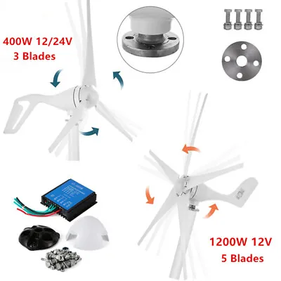 $122.40 • Buy 400W-1200W Wind Turbine Generator Charger Controller Windmill Power 3/5 Blades