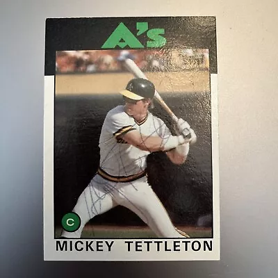 Mickey Tettleton 1986 Topps Autographed Signed Auto Baseball Card • $12.77