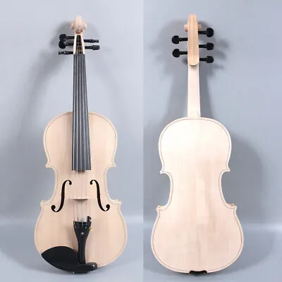 Unfinished 5 String 16inch Viola No Paint Ebony Fittings Maple Back Spruce Top • $199