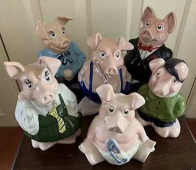 Natwest Wade Pigs Full Set Including Cousin Wesley • £75