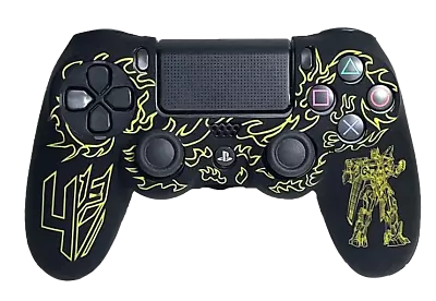 $11.90 • Buy Silicone Cover For PS4 Controller Case Skin - Transformer Design Yellow 