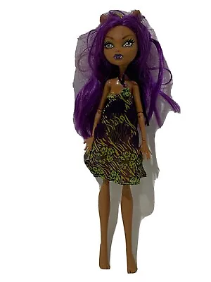 Monster High Clawdeen Wolf Doll  Mattel Purple Green Hair Pointy Ears  • $19.99