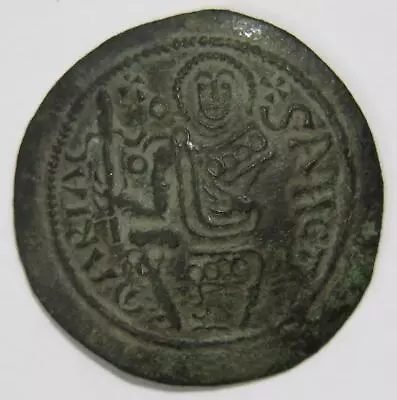 Hungary Medieval Follis 1172-1196? King Bela Iii Sancta Maria World Coin 🌈⭐🌈 • $2.99