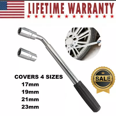 Wrench 4 Way Lug Nut Tool Foldable Adjustable Lug Nut Socket Wheel Tire Change • $19.99