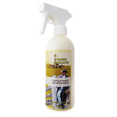 Australian Oilskin Reproofer Care For All Waxed Cotton Jackets  Clothing 375ml • £18.99