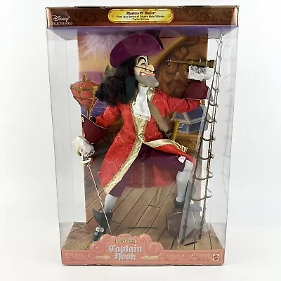 Disney 1999 Master Of Malice Captain Hook Barbie Peter Pan Mattel 20954 • $93.40