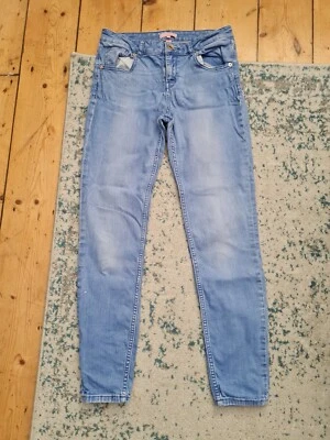 £8 • Buy Womens Ted Baker W28 Blue Low Rise Skinny Stretch Denim Jeans