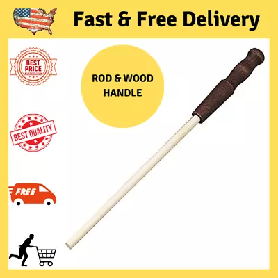 Ceramic Knife Sharpener | 12  Overall ~Made In USA~ Wood Handle Honing Rod [NEW] • $9.99