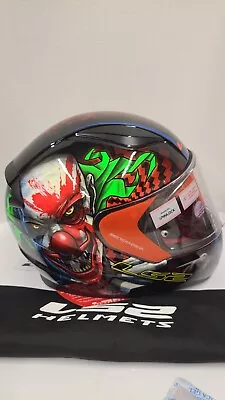 LS2 Rapid Gloss Black Full Face Motorcycle Helmet 3XL #7 • $80