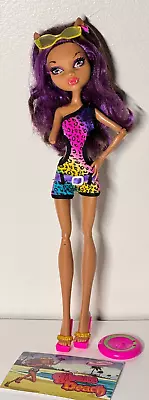 Monster High CLAWDEEN WOLF Gloom Beach Doll & Accessories- MISSING RIGHT ARM • $14.49