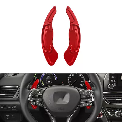 Red Aluminum Metal Steering Wheel Paddle Shifter Extension For Acura TLX ILX TSX • $27.99