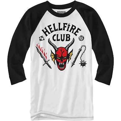 Stranger Things Hellfire Club Logo Adult Baseball Shirt • $26.95