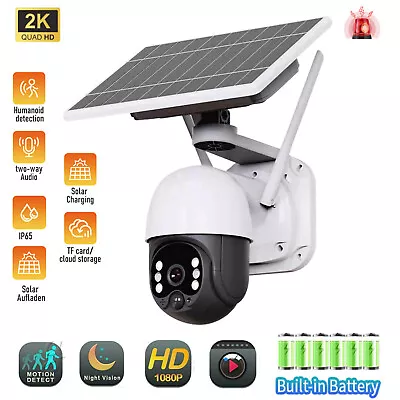 Camara De Seguridad 1080P HD Solar Inalambrica Wifi Para Casa Exterior Con Audio • $89.99