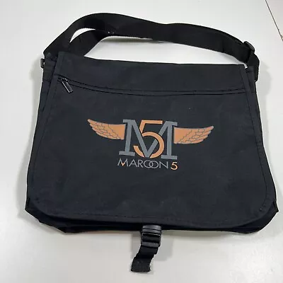 Maroon 5 Messenger Bag Souvenir Black Orange Merchandise Flap 13” X 13” • $6.52