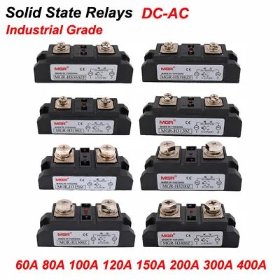 Solid State Relays SSR Industrial Grade DC-AC 60A 80A 120A 150A 200A 300A 400A • $23.98