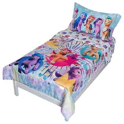 My Little Pony 4-Piece Toddler Bedding Set Ponies Unite Toddler Bed • $30.88