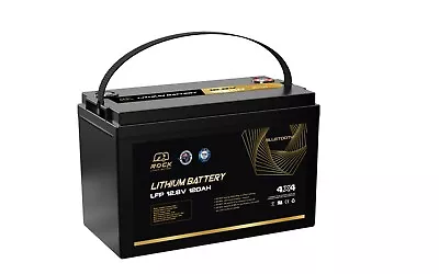 Rock 12V 120Ah  LiFePO4  Battery  With Bluetooth  Solar Caravan RV 4WD • $499