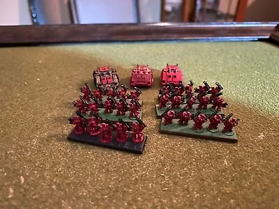 Epic 40k Space Marine Chaos World Eaters And Rhinos Painted • $40