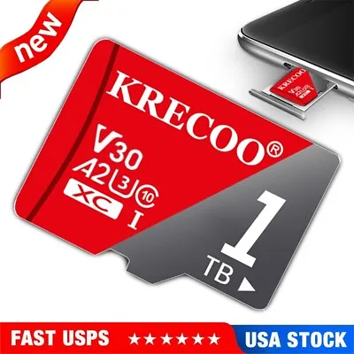 128GB 256GB 1TB Micro SD Card Memory Card TF Card With Adapter High Speed LOT • $9.19