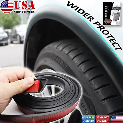 10' Car Fender Flares Wheel Protector Extension Rubber Moulding Trim For VW Ford • $13.39