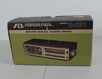 Vintage Soundesign Flip Number Clock Radio Model No. 3461 • $39.99