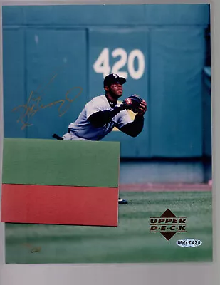 KEN GRIFFEY JR. HOF Signed In GOLD #'d Auto 8x10 Color Photo Mariners UDA 💎 COA • $225