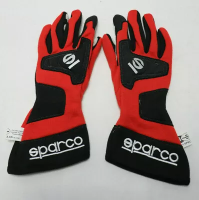 SPARCO GLOVES TIDE Race Red W/ Black SFI FIA Fire Auto Racing XS X-small 8  NEW • $69.99