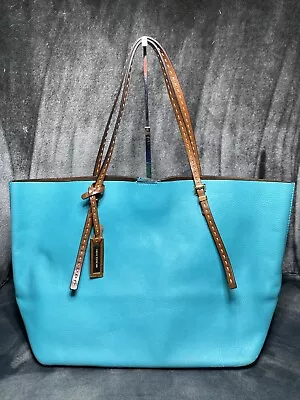Michael Kors Turquoise Large Leather Tote Magnetic Closure • $45.99